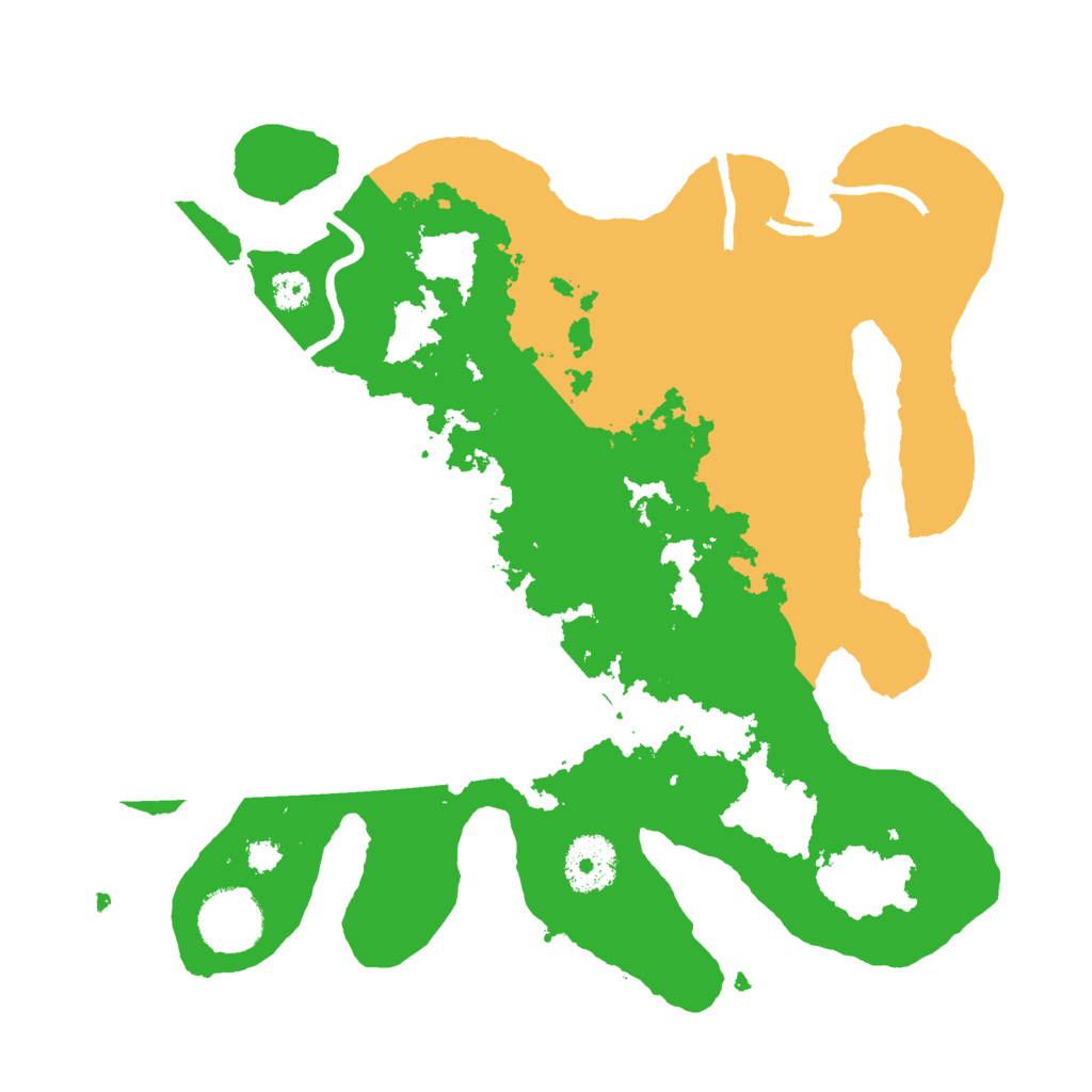 Biome Rust Map: Procedural Map, Size: 3000, Seed: 54468