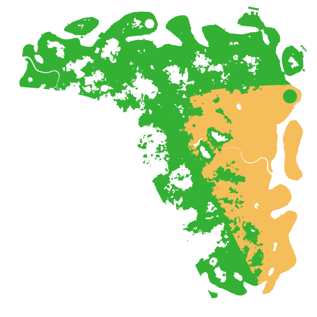 Biome Rust Map: Procedural Map, Size: 6000, Seed: 420691738
