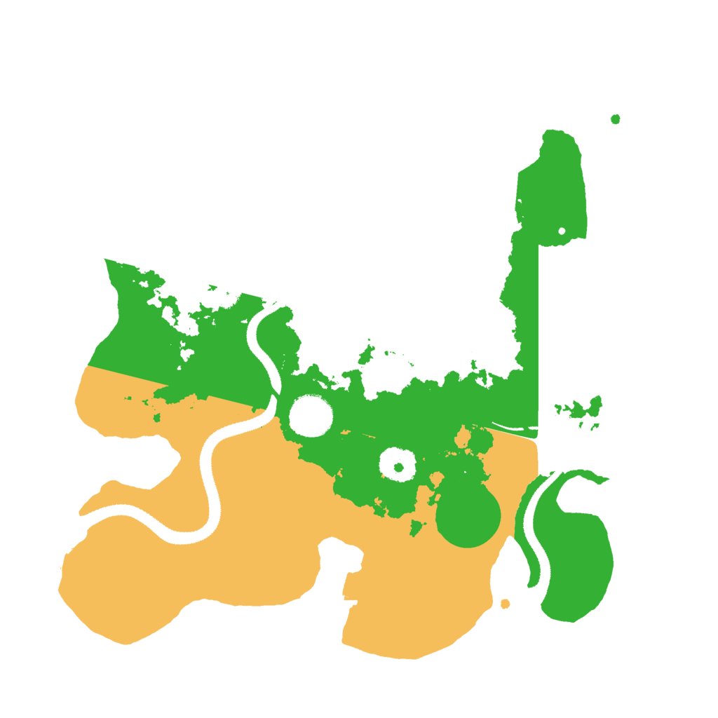 Biome Rust Map: Procedural Map, Size: 3000, Seed: 13123