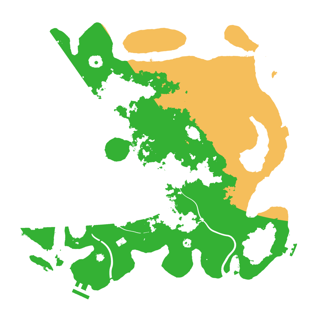 Biome Rust Map: Procedural Map, Size: 3500, Seed: 4573864