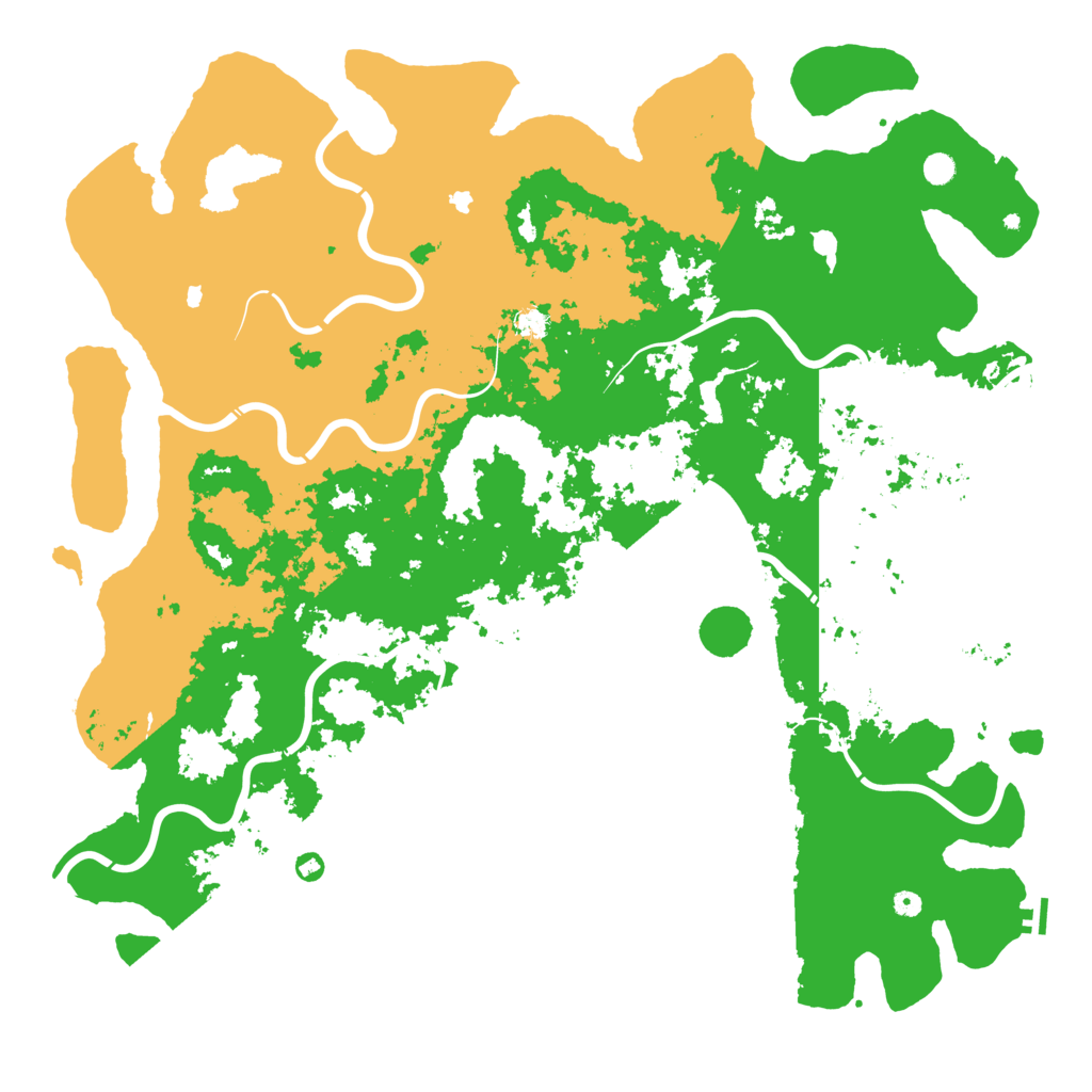 Biome Rust Map: Procedural Map, Size: 6000, Seed: 89675