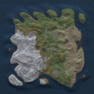 Thumbnail Rust Map: Procedural Map, Size: 3500, Seed: 2104457150, 18 Monuments