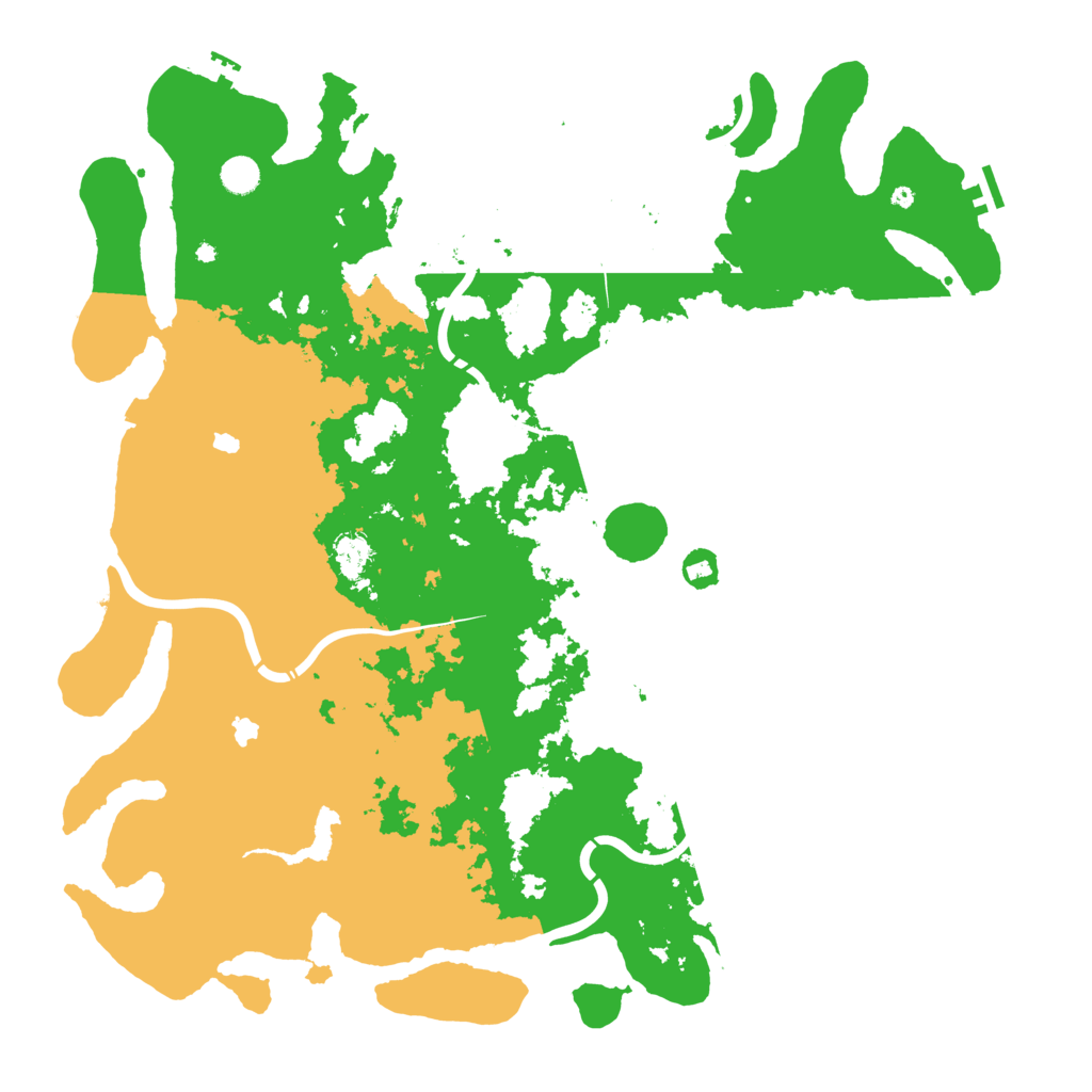 Biome Rust Map: Procedural Map, Size: 5000, Seed: 5629