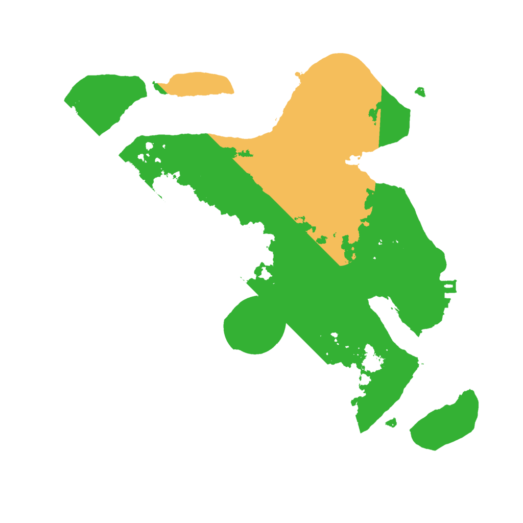 Biome Rust Map: Procedural Map, Size: 2500, Seed: 9999