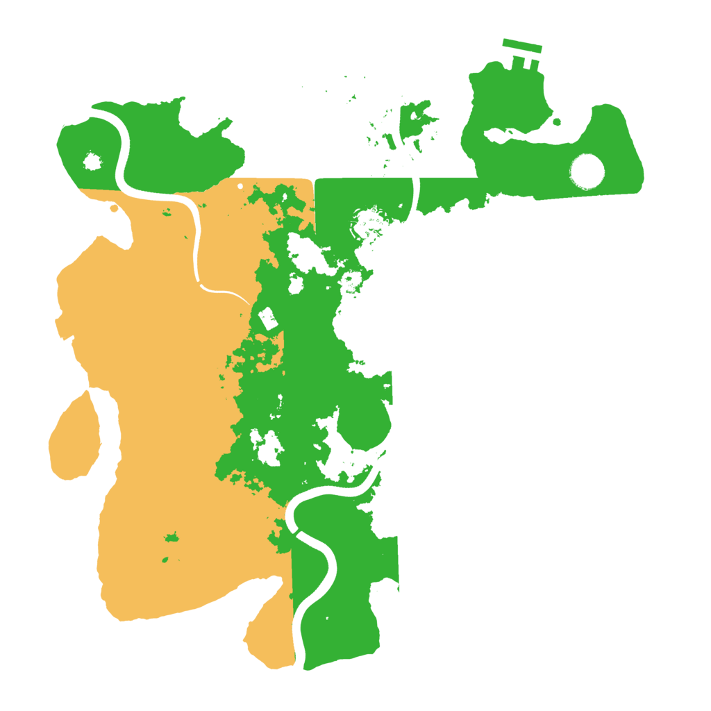 Biome Rust Map: Procedural Map, Size: 3650, Seed: 801936256