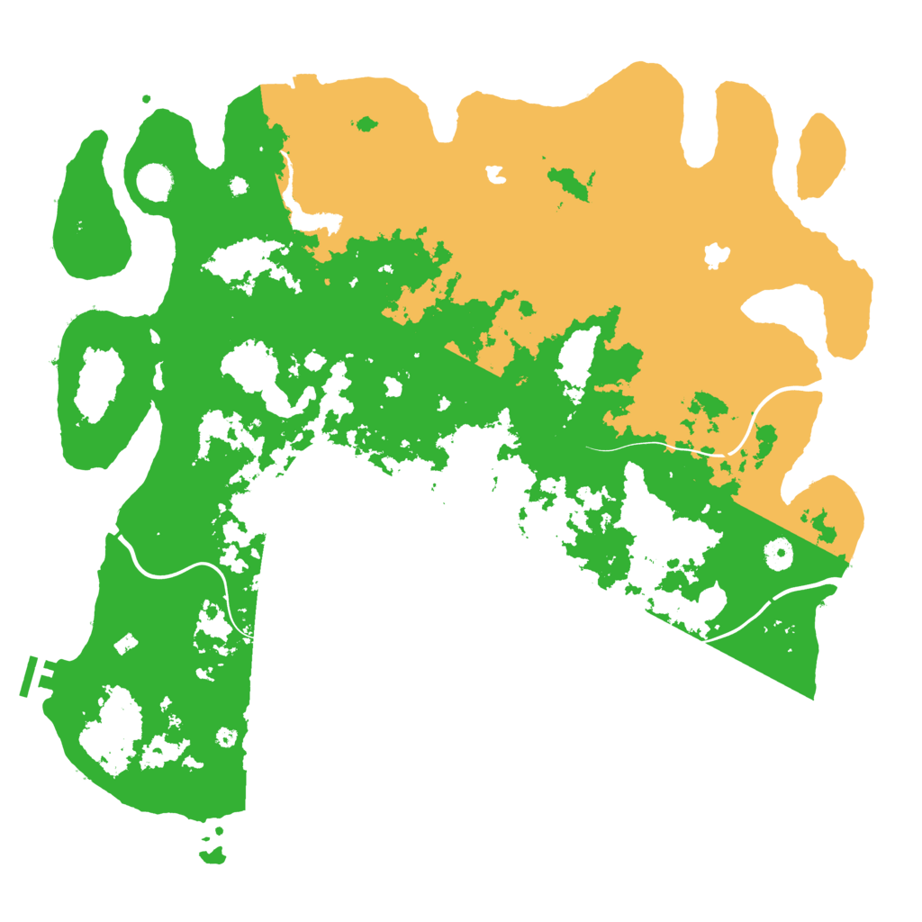 Biome Rust Map: Procedural Map, Size: 4500, Seed: 271113221