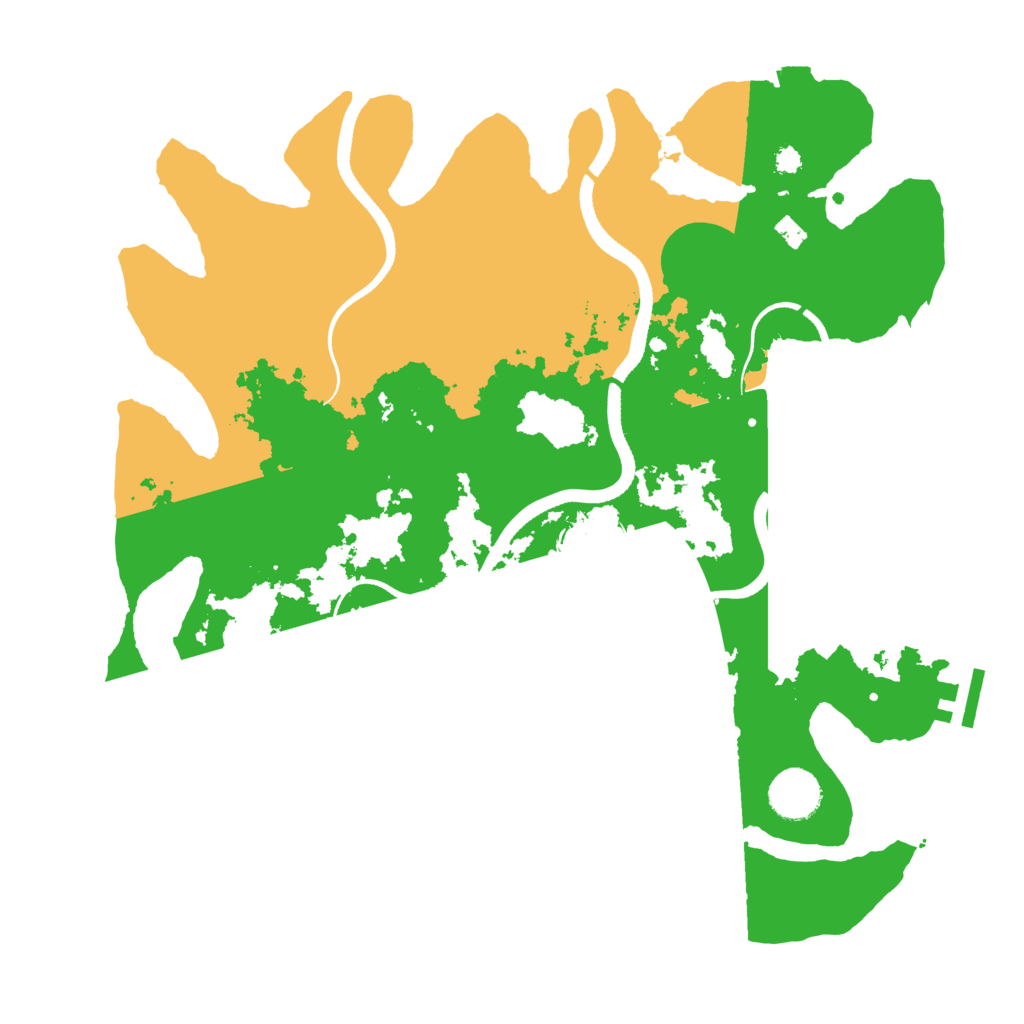 Biome Rust Map: Procedural Map, Size: 3500, Seed: 2035992710