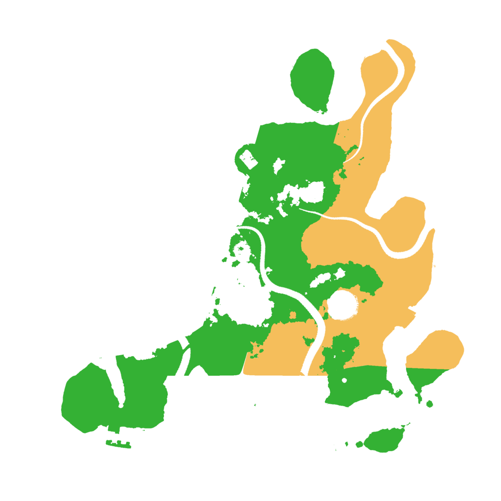 Biome Rust Map: Procedural Map, Size: 3000, Seed: 2083524889