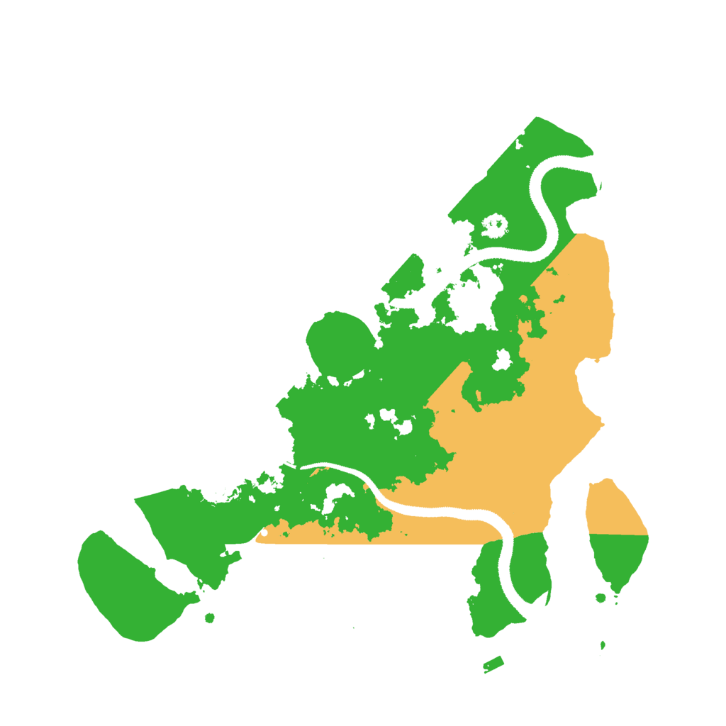 Biome Rust Map: Procedural Map, Size: 3000, Seed: 1405327651