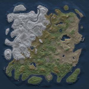 Thumbnail Rust Map: Procedural Map, Size: 4500, Seed: 807235325, 16 Monuments