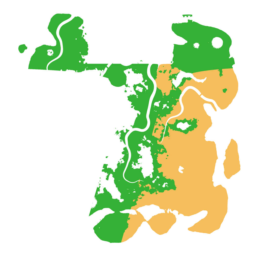 Biome Rust Map: Procedural Map, Size: 4000, Seed: 2034287711