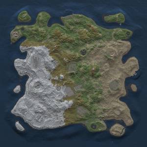 Thumbnail Rust Map: Procedural Map, Size: 4000, Seed: 50050, 19 Monuments