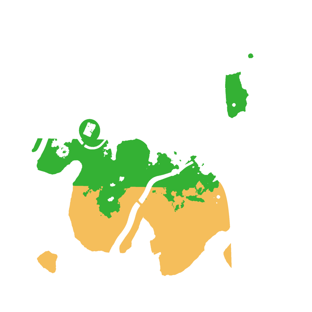 Biome Rust Map: Procedural Map, Size: 2500, Seed: 1769152313