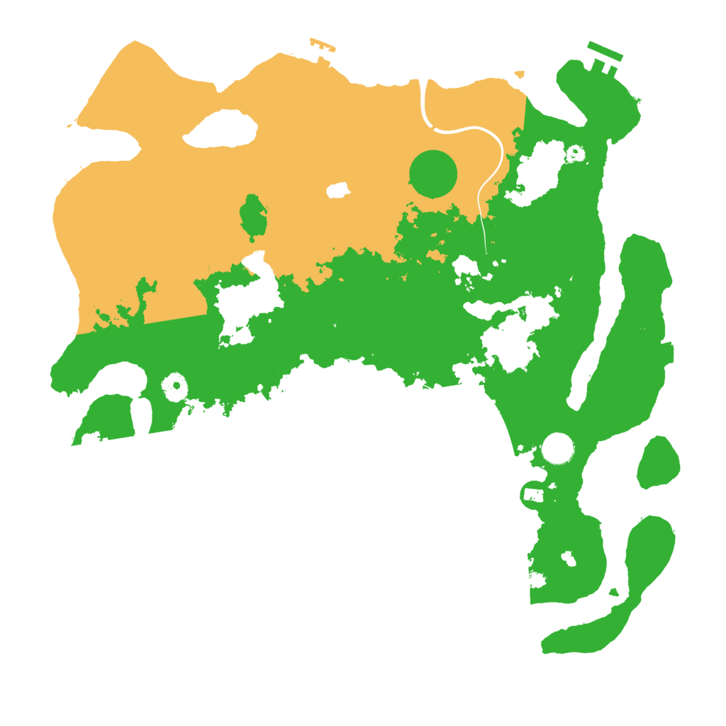 Biome Rust Map: Procedural Map, Size: 4000, Seed: 4284513