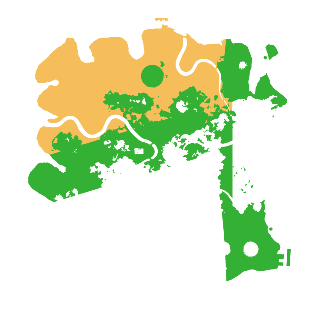 Biome Rust Map: Procedural Map, Size: 3640, Seed: 993459