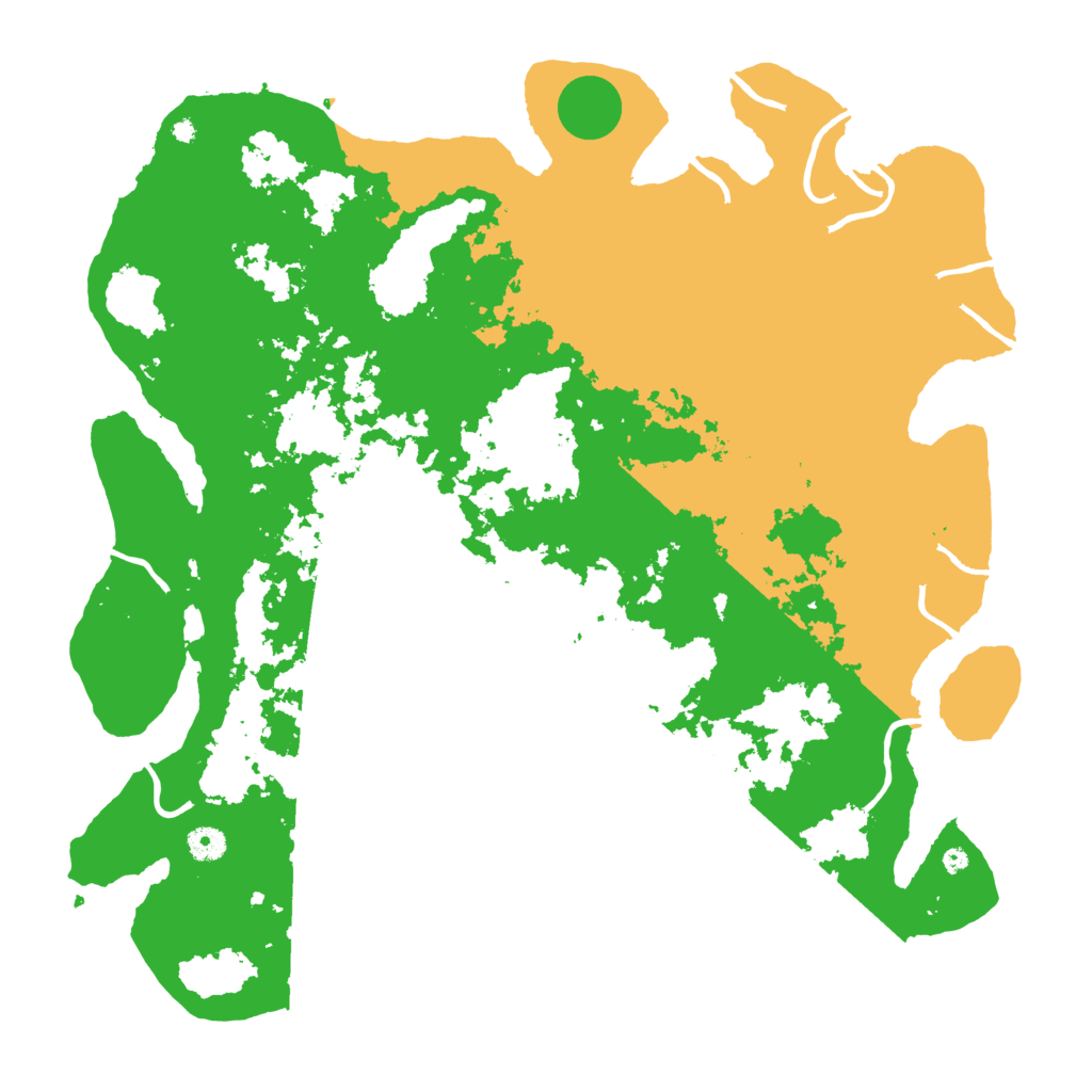 Biome Rust Map: Procedural Map, Size: 4500, Seed: 35435