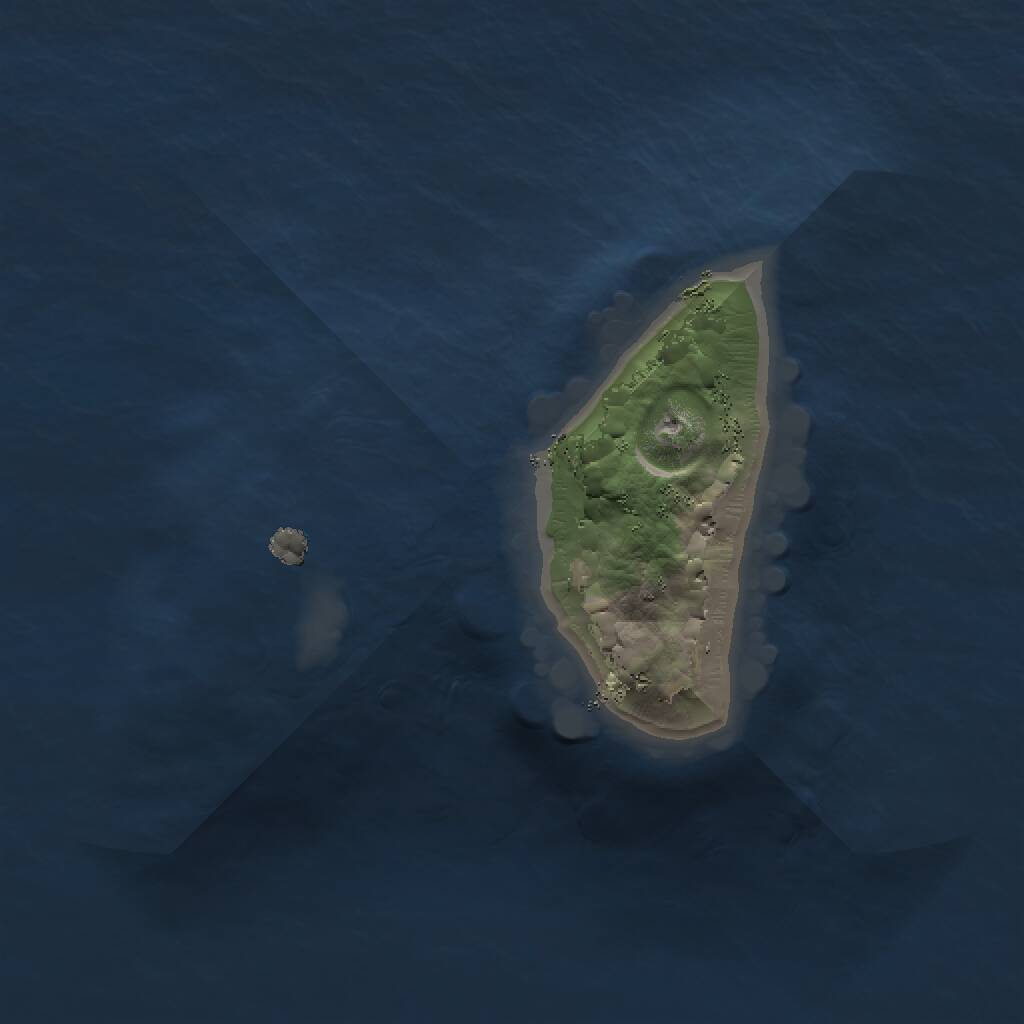 Rust Map: Procedural Map, Size: 1100, Seed: 71354, 1 Monuments