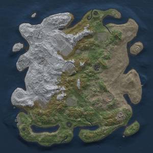 Thumbnail Rust Map: Procedural Map, Size: 3850, Seed: 597095179, 19 Monuments