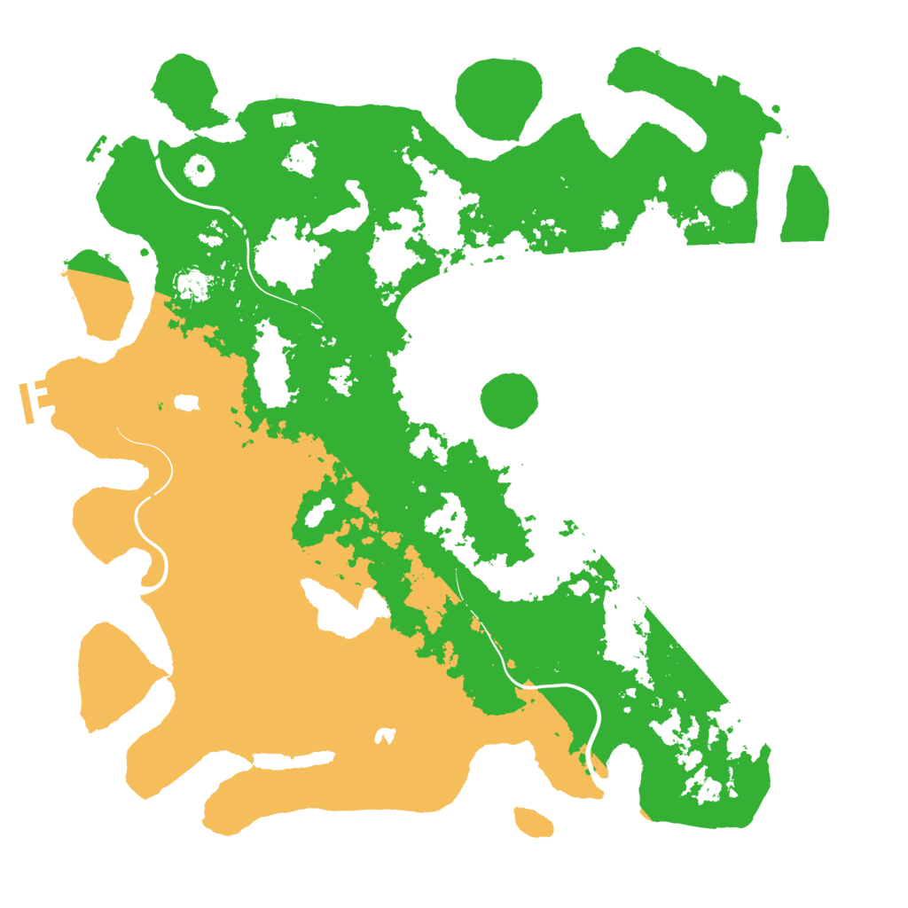 Biome Rust Map: Procedural Map, Size: 4500, Seed: 644442976