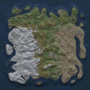 Thumbnail Rust Map: Procedural Map, Size: 4500, Seed: 253, 19 Monuments