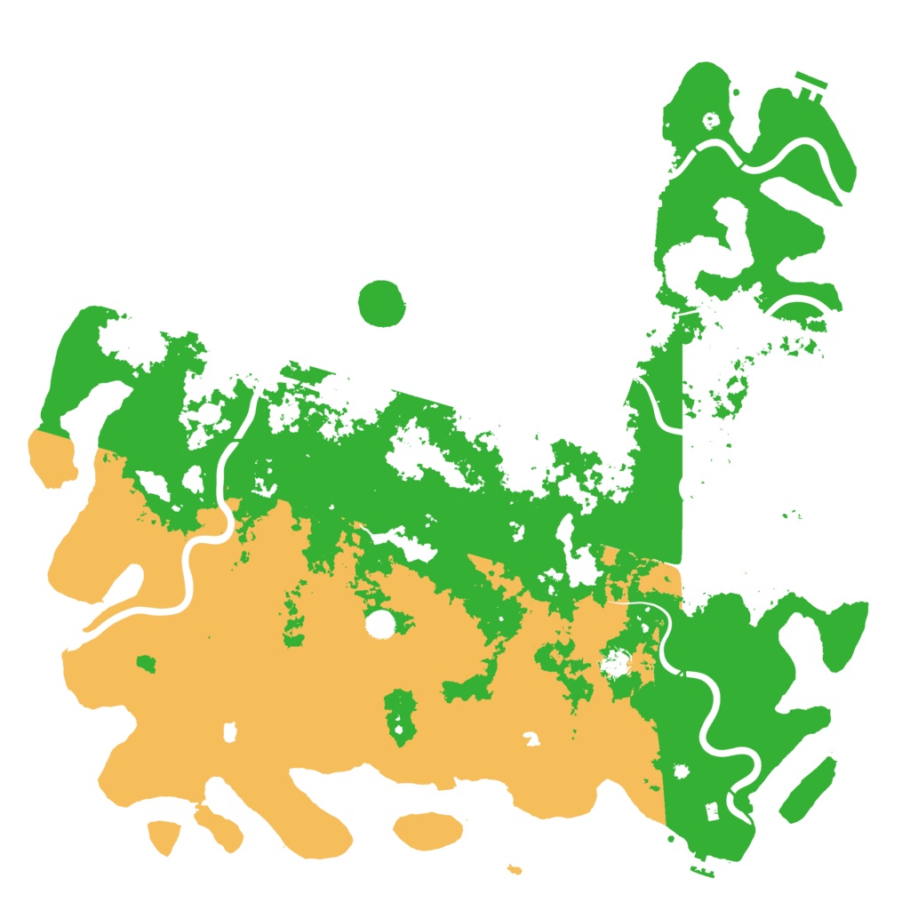 Biome Rust Map: Procedural Map, Size: 5500, Seed: 22222555