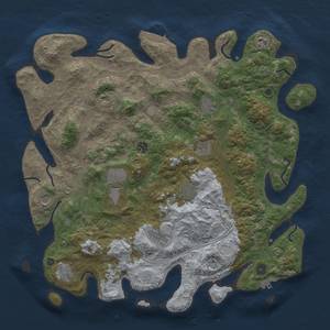 Thumbnail Rust Map: Procedural Map, Size: 4500, Seed: 891795007, 20 Monuments