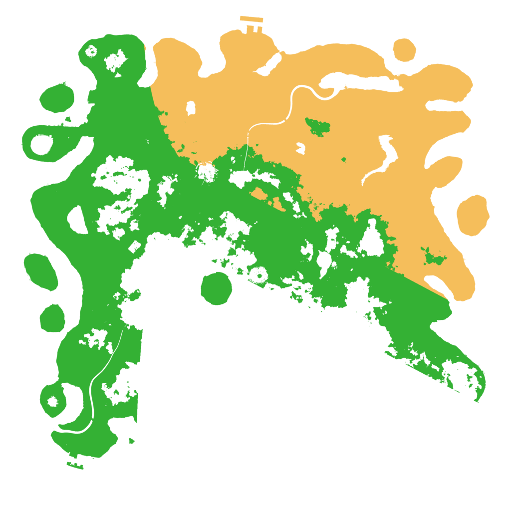 Biome Rust Map: Procedural Map, Size: 4500, Seed: 593270