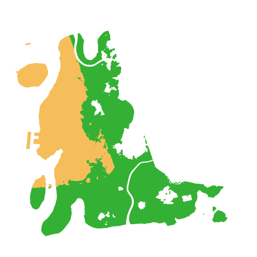 Biome Rust Map: Procedural Map, Size: 3000, Seed: 608439895