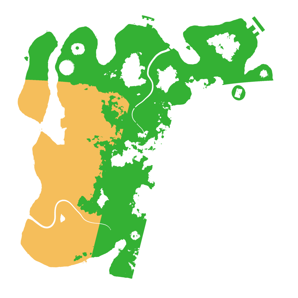Biome Rust Map: Procedural Map, Size: 3500, Seed: 1301680495