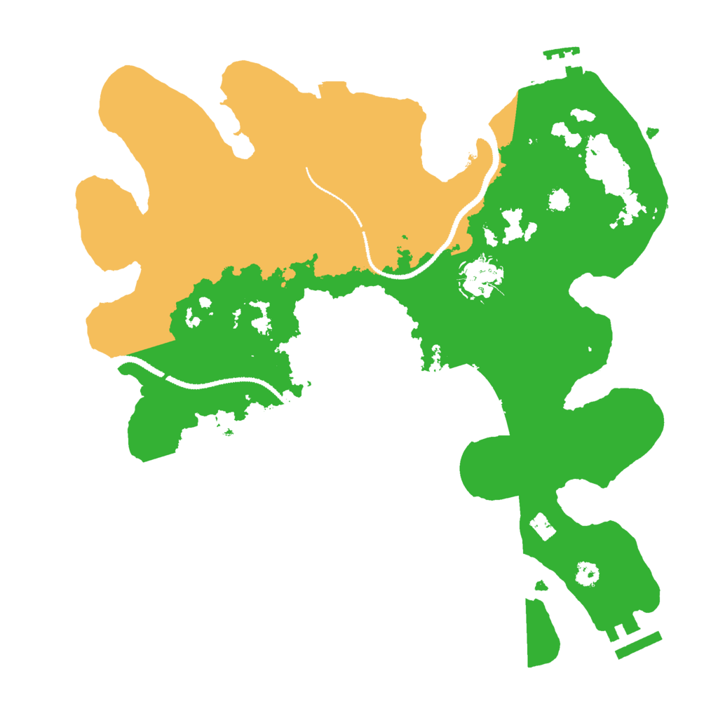 Biome Rust Map: Procedural Map, Size: 3000, Seed: 165373