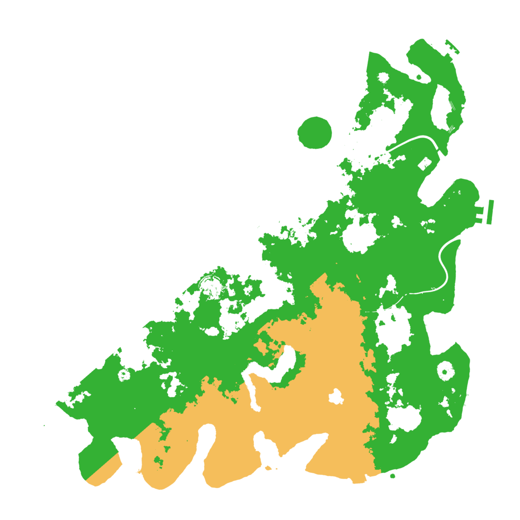 Biome Rust Map: Procedural Map, Size: 4300, Seed: 43973469