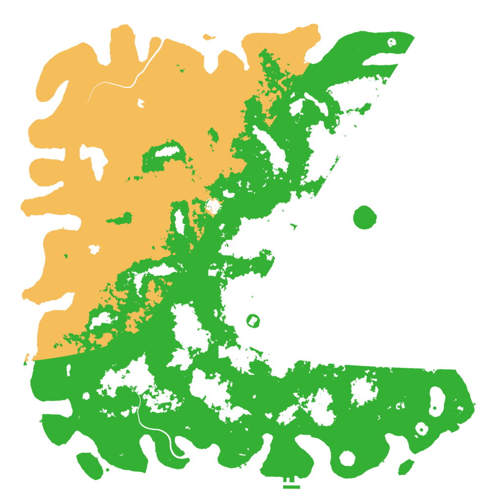 Biome Rust Map: Procedural Map, Size: 6000, Seed: 57612412