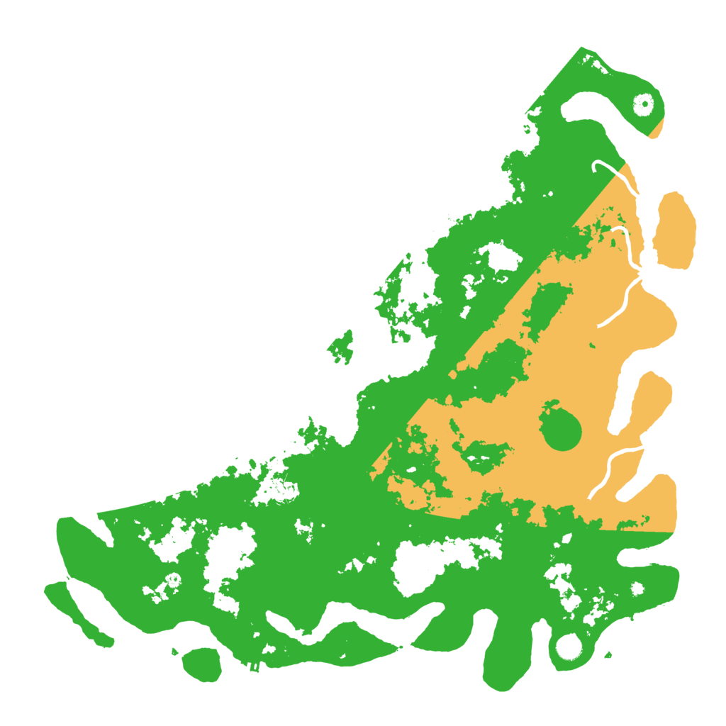 Biome Rust Map: Procedural Map, Size: 5000, Seed: 12364