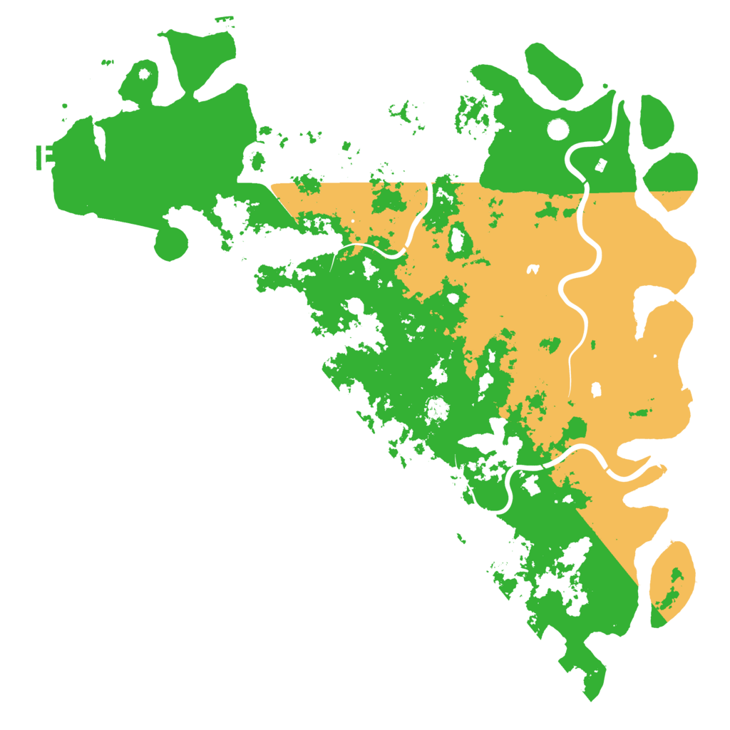 Biome Rust Map: Procedural Map, Size: 6000, Seed: 34534729