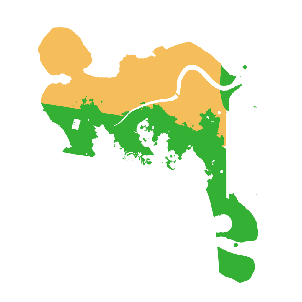 Biome Rust Map: Procedural Map, Size: 3000, Seed: 55638