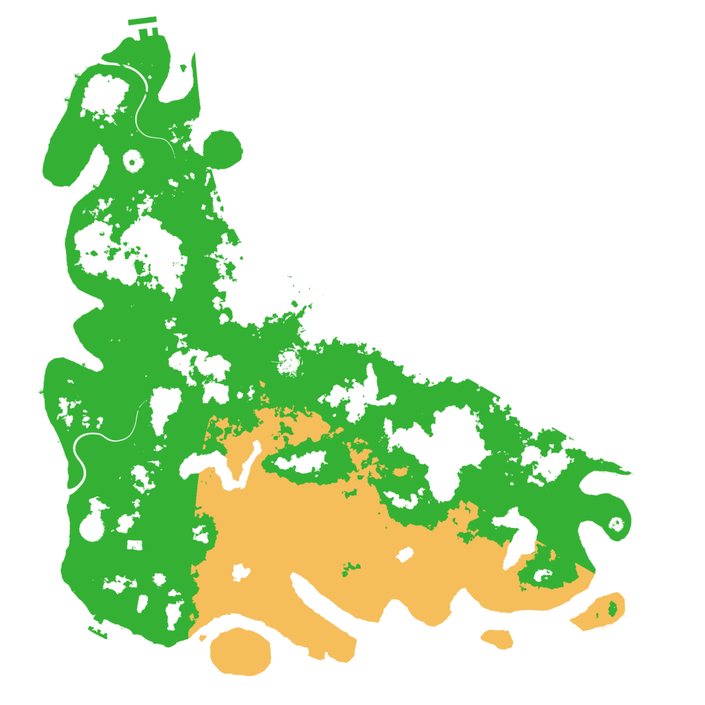 Biome Rust Map: Procedural Map, Size: 5000, Seed: 3333