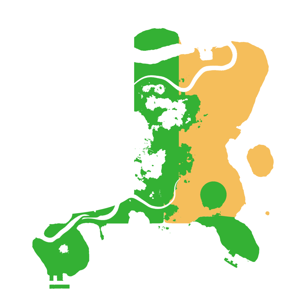 Biome Rust Map: Procedural Map, Size: 3000, Seed: 1257323106