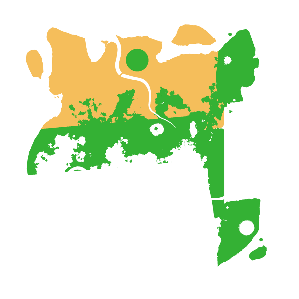 Biome Rust Map: Procedural Map, Size: 3500, Seed: 724442099