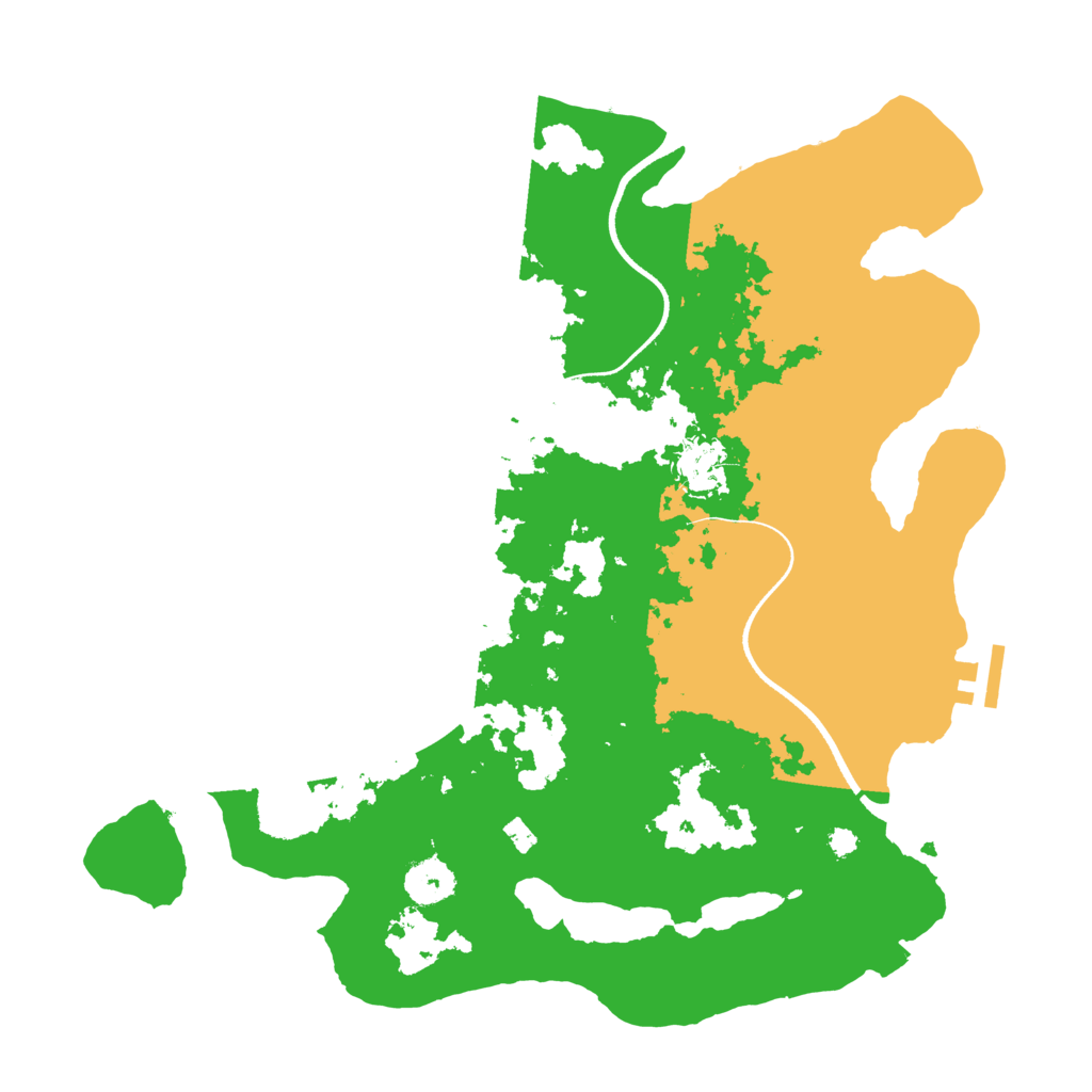 Biome Rust Map: Procedural Map, Size: 3500, Seed: 931446722