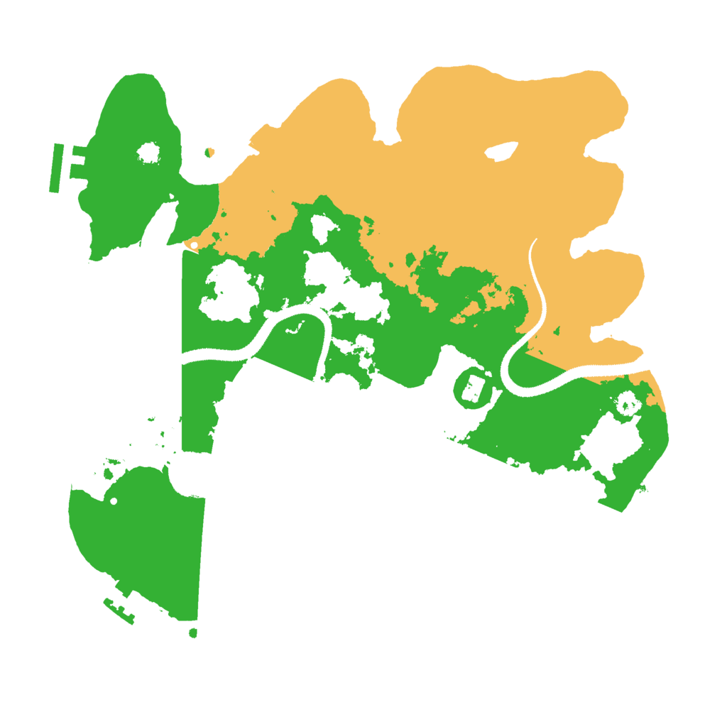 Biome Rust Map: Procedural Map, Size: 3000, Seed: 510547