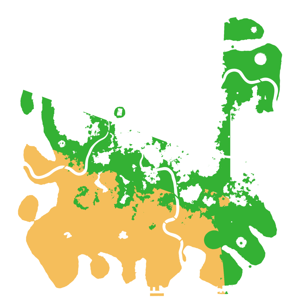 Biome Rust Map: Procedural Map, Size: 4500, Seed: 627538