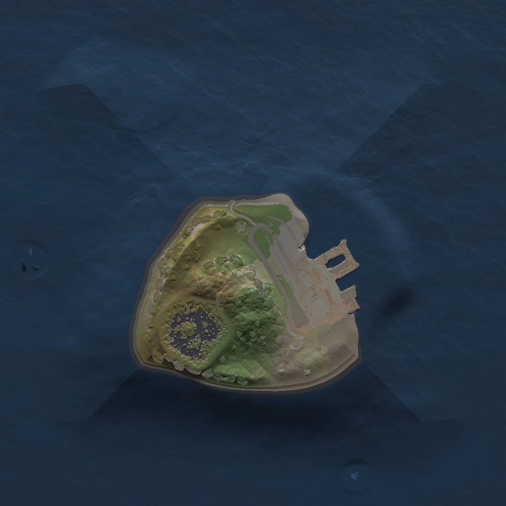 Rust Map: Procedural Map, Size: 1000, Seed: 111929, 4 Monuments