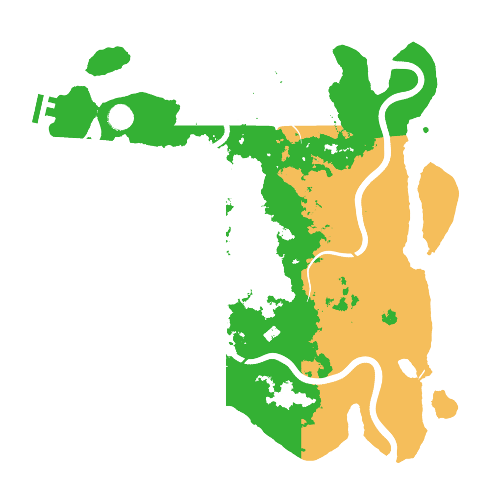 Biome Rust Map: Procedural Map, Size: 3500, Seed: 1376148229