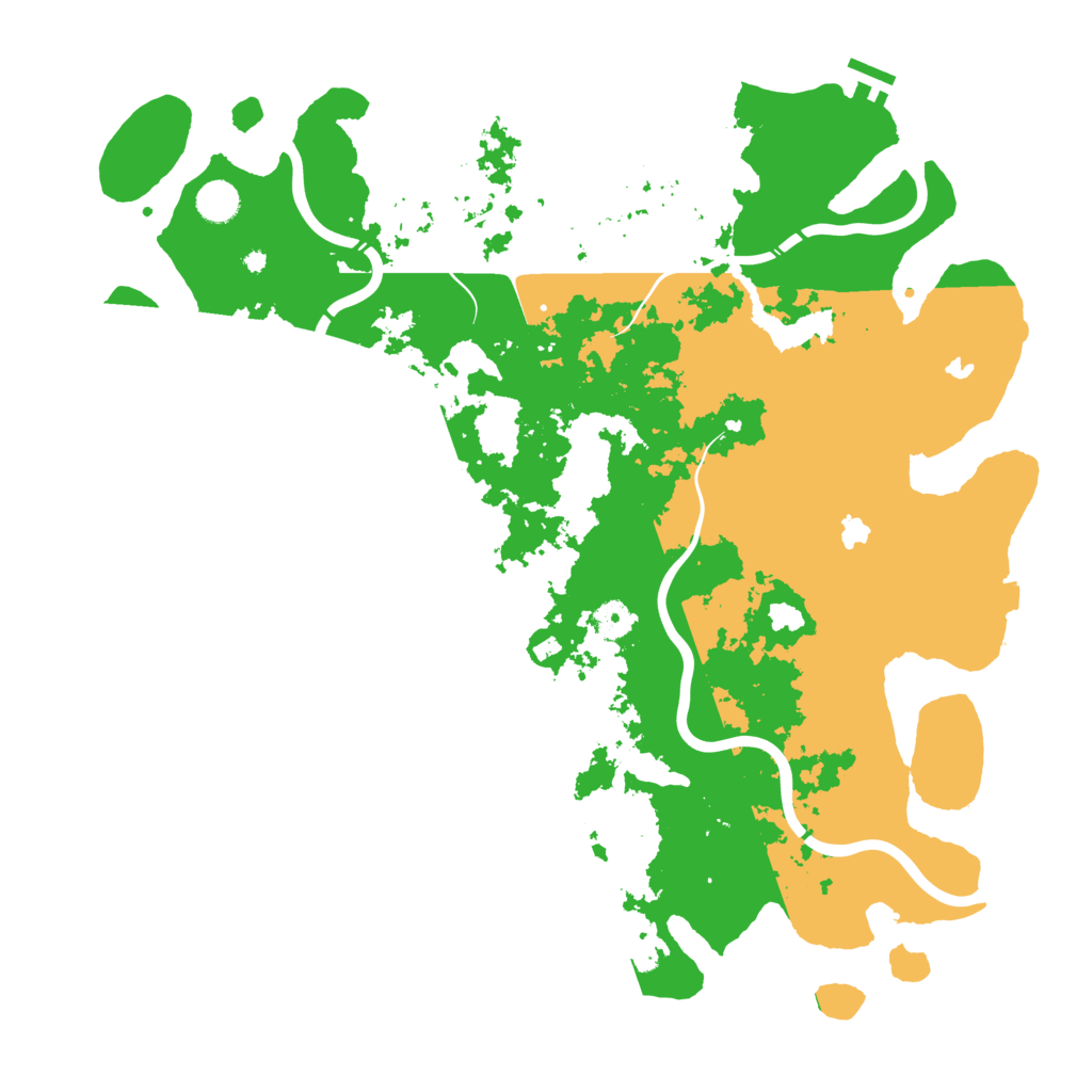 Biome Rust Map: Procedural Map, Size: 4500, Seed: 98940147