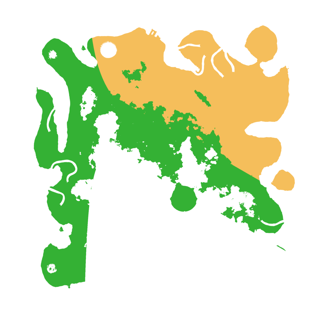 Biome Rust Map: Procedural Map, Size: 3500, Seed: 111850517