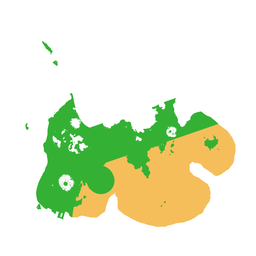 Biome Rust Map: Procedural Map, Size: 2500, Seed: 1275828224