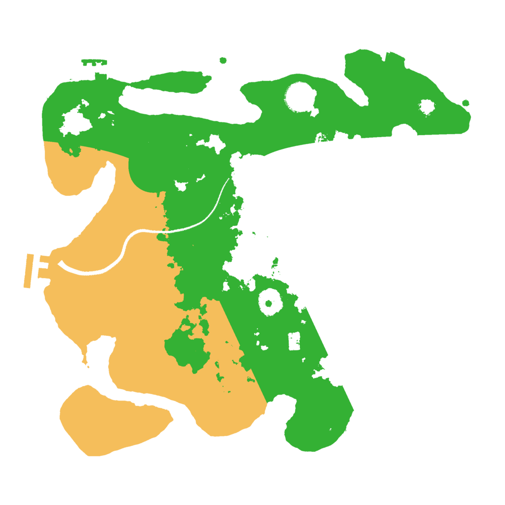 Biome Rust Map: Procedural Map, Size: 3000, Seed: 392304180