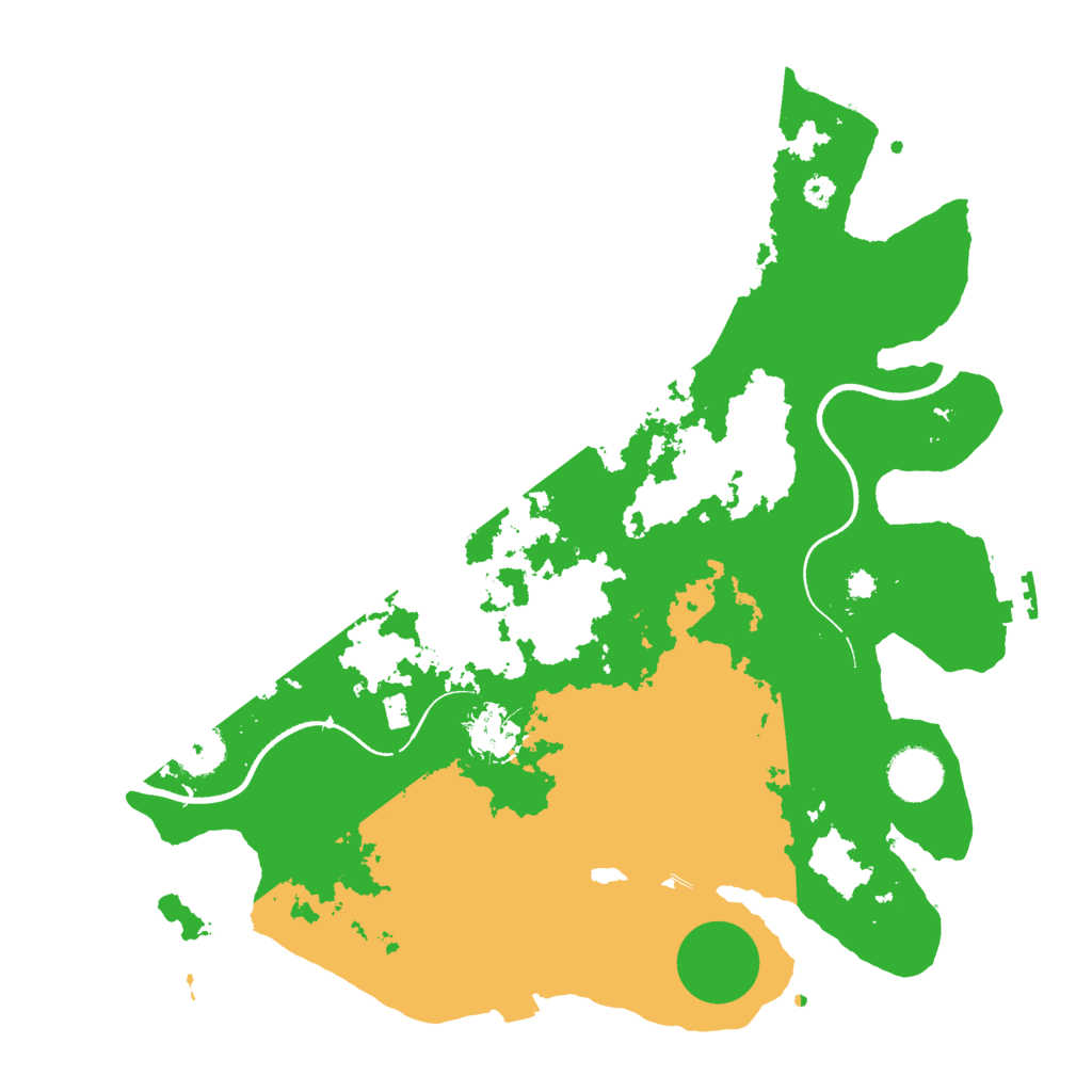 Biome Rust Map: Procedural Map, Size: 3500, Seed: 595749817