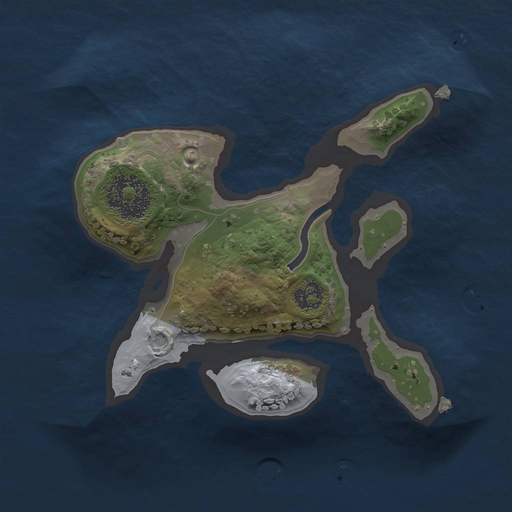 Rust Map: Procedural Map, Size: 1700, Seed: 65656323, 5 Monuments