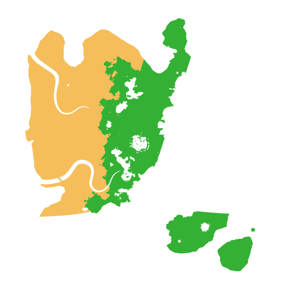 Biome Rust Map: Procedural Map, Size: 3000, Seed: 366420547